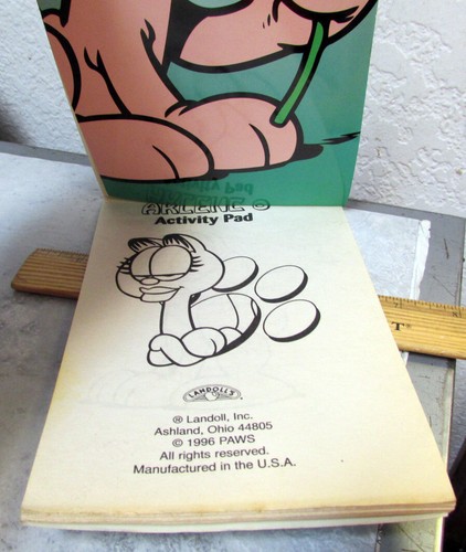 1996 Garfield Activity pad series, Arlenes Activity Pad for kids Fun collectible - Picture 2 of 5