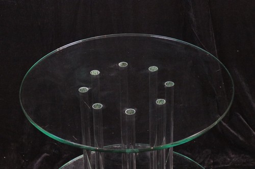 Greenapple Circular Designer Glass Coffee Table - Picture 8 of 11
