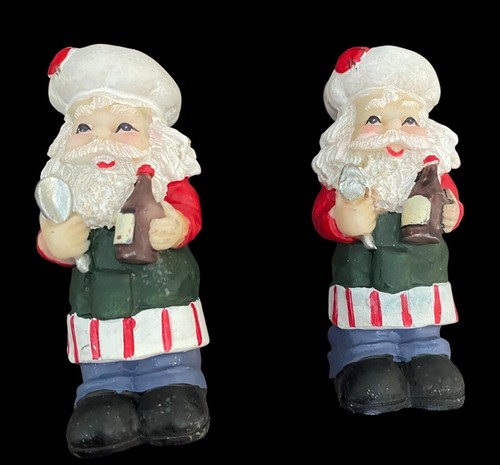 Santa Cake Pie Serving Pieces Set Of 2 Identical Stainless Steel - Picture 3 of 16