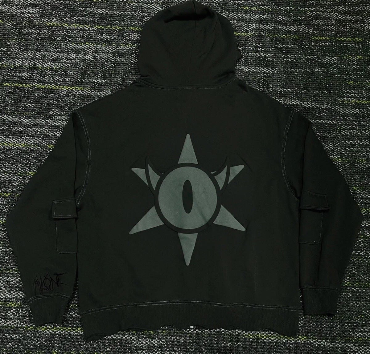 Black Vintage Thrifted Hoodie Zip Up, Cropped Fit Y2K XL | eBay