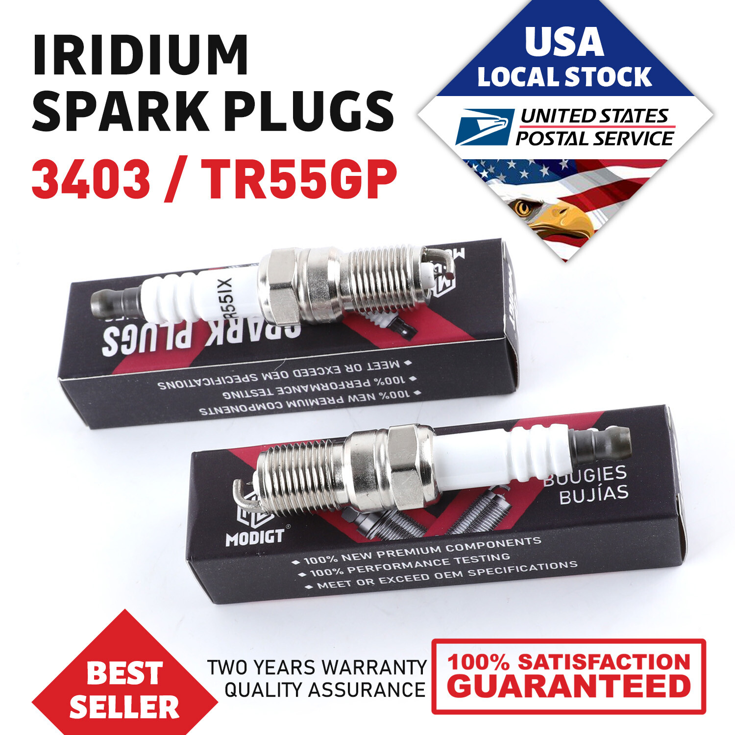 Set Of 8 Fit NGK 3403/TR55GP Premium Iridium Spark Plugs OEM Quality Genuine NEW