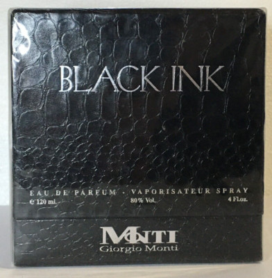 Black Ink Giorgio Monti for Women Eau de Parfum 120ml New in Sealed Box