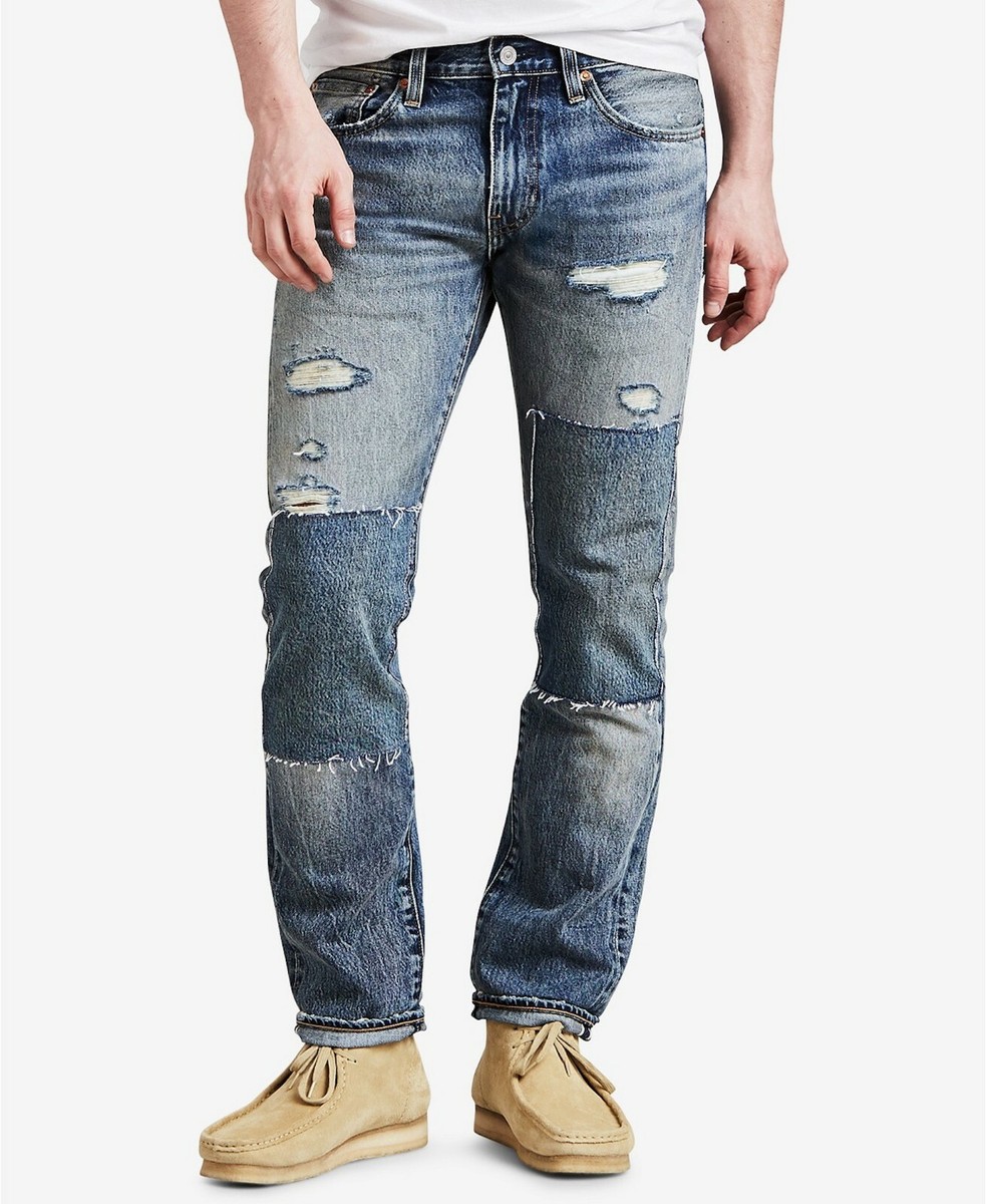 Men's Levi's 511 Slim Fit Ripped Distressed Selvedge Jeans Size 29 or 31