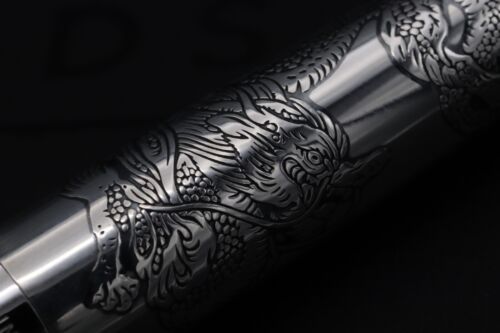 Pluma Estilográfica Pilot Dragón Plata Esterlina - 1994 - Imagen 4 de 7