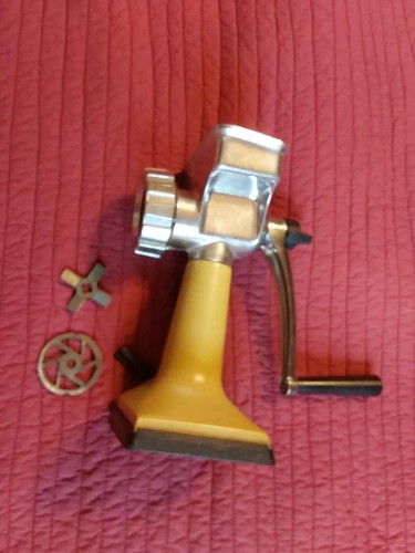 NEW Vintage Rival 303 Grind-O-Mat Grinder/Food Chopper Harvest Gold GC - Picture 2 of 8