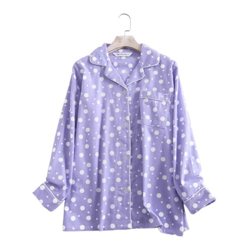 Conjunto de pijama 100% algodón para mujer, conjunto de pijama de franela, ropa de dormir ropa de salón estampada - Imagen 33 de 41
