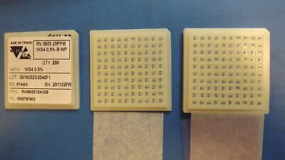 SMD 1/10W Regular 750ohm 0.1% 25ppm Thin Film Resistors 500 pieces SMD 1/10W Regular 750ohm 0.1% 25ppm Thin Film Resistors 500 pieces