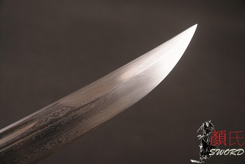 95 CM Phoenix Chino Damasco Acero Plegado Hecha a Mano Dinastía Qing DAO Espada Aguda - Imagen 9 de 12