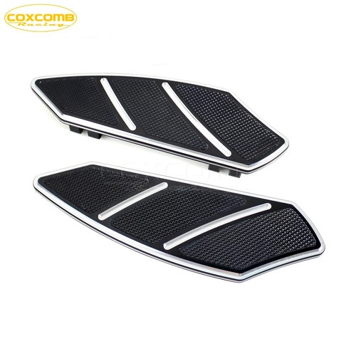 2x estribo delantero negro estribo estribo para Harley Road King Street Glide - Imagen 4 de 7