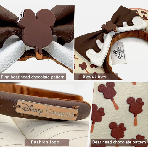 Disney Loungefly Mickey Ice Cream Bar Scented Minnie Mouse Ears Headband - Picture 3 of 4