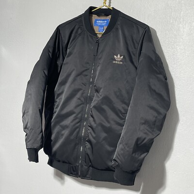 未使用級✨adidas BOMBER PADDED MA-1 黒 L相当 Adidas Men L Originals Ma1 Bomber Jacket Collaboration