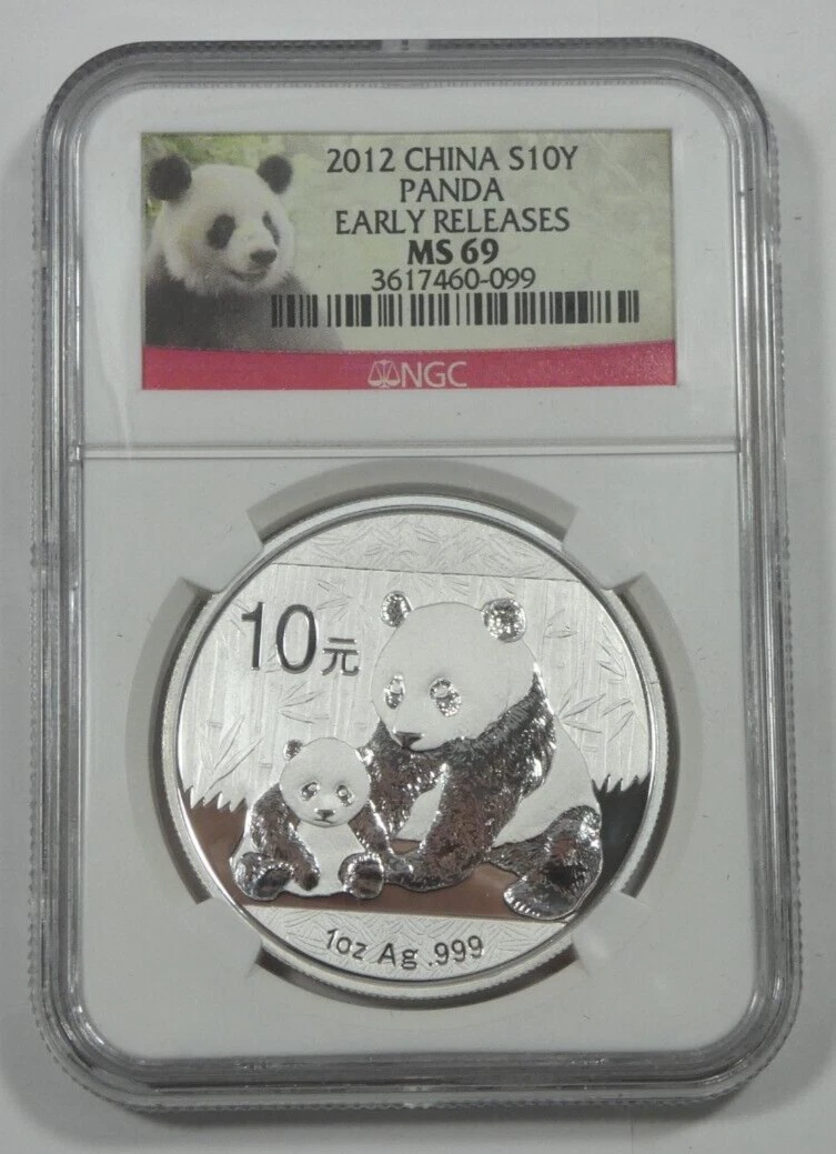 Chinese Panda MS 69 Graded 2012 Silver Bullion Coins for sale | eBay