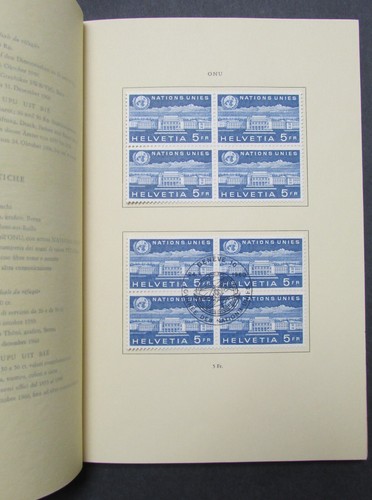SWITZERLAND OFFICIALS DIGNITARY FOLDER UNEO BLKS MINT & FDC RARE 1959 - Picture 3 of 6