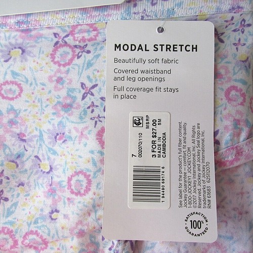 3 PAIRS WOMENS JOCKEY SUPERSOFT SOFT & COMFY MODAL STRETCH BIKINI PANTIES 7 9 10 - Picture 11 of 22