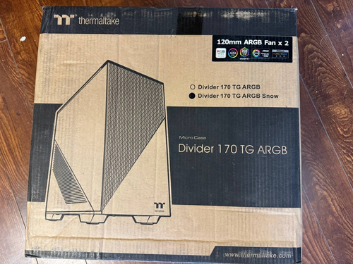 Thermaltake View 170 TG ARGB Snow - Micro-ATX Case; 3x120mm ARGB Fans included - Picture 2 of 3