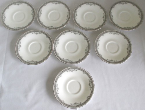 Royal Doulton York Saucers 8 Pieces - Picture 1 of 6