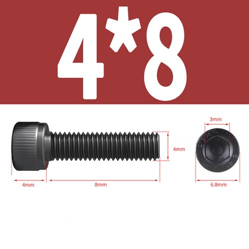 M2-M5 Socket Cap Head Screws High Tensile 12.9 Steel Black Hex Allen Key Bolts - Picture 51 of 79