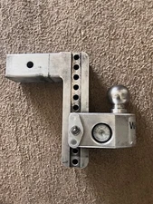 Weigh Safe WS8-2.5 8" Drop Hitch 2.5" Receiver w/ Tongue Weight Gauge 18,500LBS 