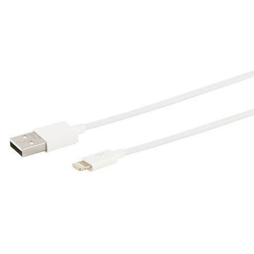 Handy Ladekabel USB-A auf Typ 8pin 2.0 ABS Weiss 2 Meter - Bild 1 von 2