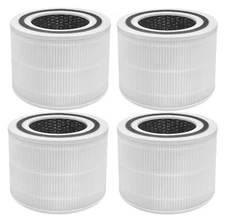 4 Pack Replacement Smoke Remover Filter Set for LEVOIT Core 300-RF Air Purifier