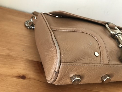 Rebecca Minkoff MAC tan leather chain handbag cross-body bag - Picture 10 of 12