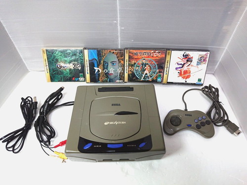 Sega Saturn Grey Console controller Sakura Wars Grandia SEGA Japan