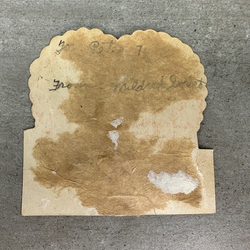 Tarjeta de San Valentín de Colección San Valentín Ice House River ICE MAN TINGS 1940 Rara Difícil de Encontrar - Imagen 6 de 6