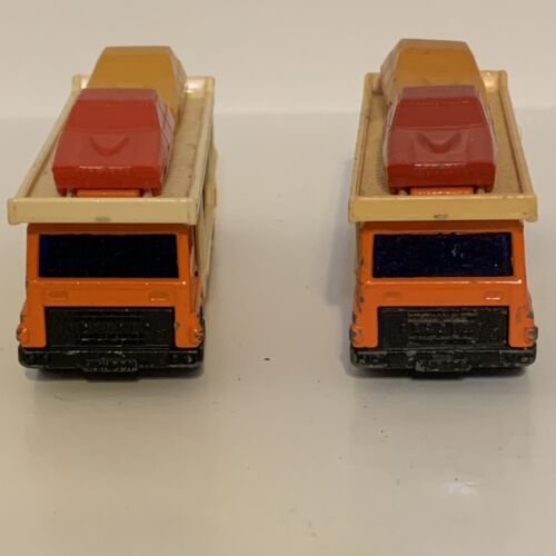 Vintage (2) Matchbox No. 11 Car Transporter Superfast 1976 Lesney England - Picture 8 of 11