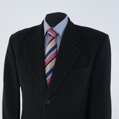 Herren Filz Blazer 44 S UK Größe MCNEAL Wolle Kaschmir dunkelgrau Sport Mantel Jacke - Bild 10 von 14