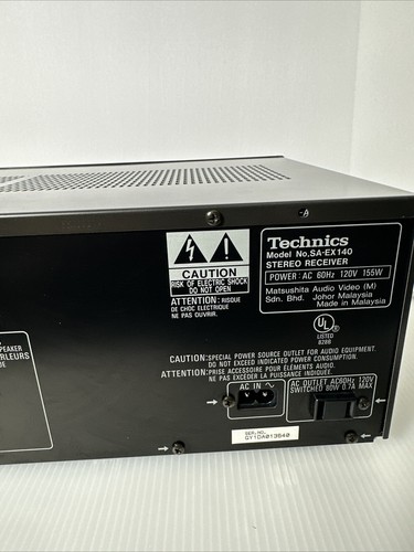 Technics Receiver SA-EX140 Stereo Amplifiers w/ Remote Control. Tested. Bundle - Picture 7 of 11