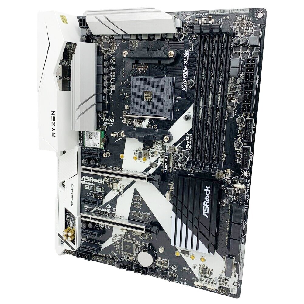 Uitstekend beginnen Langskomen ASRock X370 Killer SLI/ac Motherboard ATX AMD X370 AM4 DDR4 64GB SATA3 M.2 WiFi | eBay Uitstekend beginnen Langskomen ASRock X370 Killer SLI/ac Motherboard ATX AMD X370 AM4 DDR4 64GB SATA3 M.2 WiFi | eBay