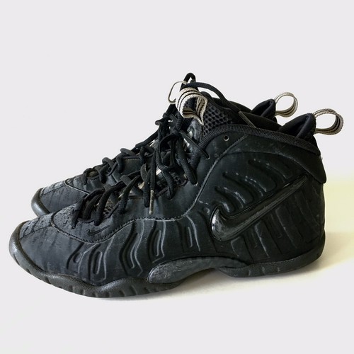 Nike Air Foamposite Little Posite Black Cat GS Size 7Y / Women’s 8.5 644792-014 - Picture 2 of 11
