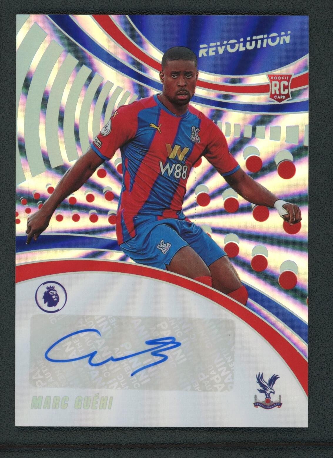 2021-22 MARC GUEHI 03/10 AUTO PANINI REVOLUTION PREMIER LEAGUE ROOKIE SUNBURST