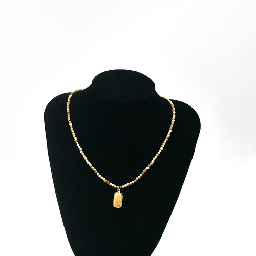 Nuevo Collar Cuentas Colgante Piedras Preciosas Naturales 3mm Piedras Corte Hecho a Mano Original - Imagen 15 de 31