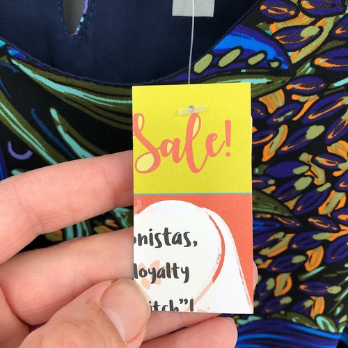 NUEVO Last Tango Blusa Sin Mangas Top Artístico Multicolor Flor Túnica Tanque XS - Imagen 8 de 9