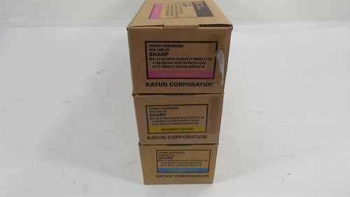 Lot 3 KATUN C/Y/M Toner Replacement for SHARP MX-4110/4140/5100/5141/5141 - Picture 3 of 3