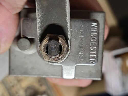 WORCESTER 1/2 C416 PMSE THREE PIECE BALL VALVE CWP 1500 1/2" NPT - Picture 9 of 13