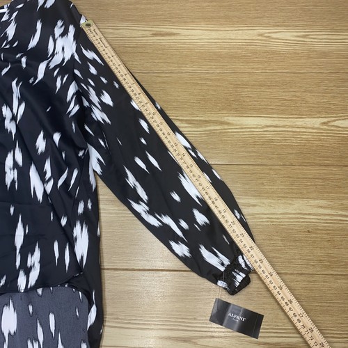 Blusa Para Mujer Alfani 2X Estampada De Manga Larga Nuevo Con Etiquetas V $69 - Picture 18 of 19