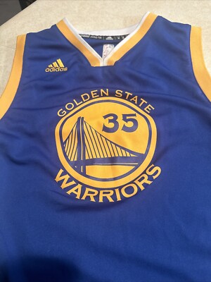 ウェア adidas Golden State Warriors DURANT 35 S Genuine adidas NBA4Her Kevin Durant #35 Blue Jersey Golden