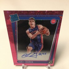 Luka Garza 2021/22 DONRUSS OPTIC RC FAST BREAK PINK AUTOGRAPH SP AUTO /20 Disco