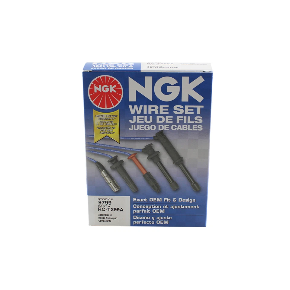 Juego de cables de bujía NGK 9799 para camioneta Toyota 4Runner 2,4 L L4 1984-1992 Foto 3 de 3