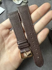 Vintage Watch Strap 20 mm  Leather Nos Top Quality V57