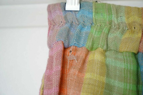 De La Mer 1981 Rainbow Culottes Linen 28W Elastic Waist New with Defects - Picture 3 of 5