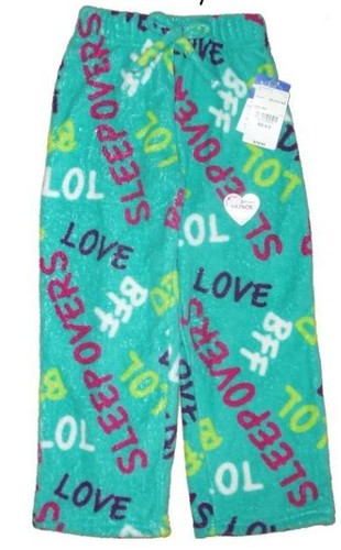 Girls Lounge Sleep Pants Sleepwear Pajamas Bottoms Youth Kids Long Warm Wear pj - Picture 2 of 11