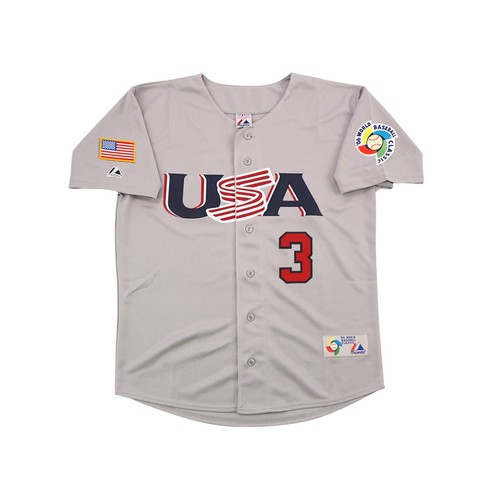 Camiseta deportiva para hombre Ken Griffey Jr 2006 del equipo de EE. UU. clásico mundial de béisbol CMB (hogar/carretera) - Imagen 10 de 17