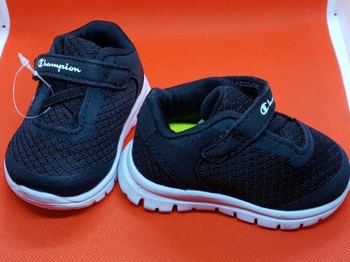 Champion Newborn/ Infant/Baby Black /White shoes Tiny size 1W Boy/Girl/Unisex - Picture 2 of 9