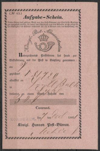 Billetes de tarea KR Hannover, Reco - Billete de 1840 - 1865 SELECCIÓN (S3 - Imagen 11 de 25