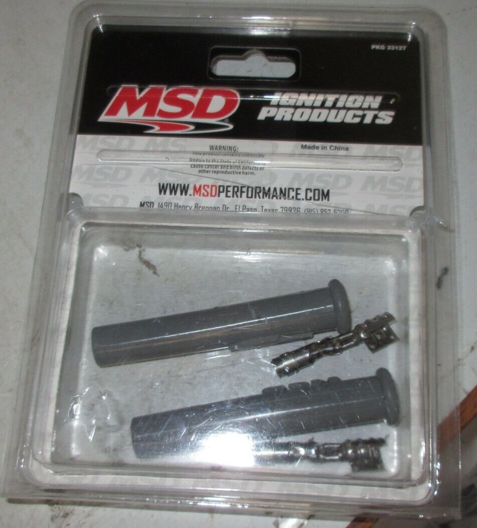MSD Straight Spark Plug Boots- 2 per Card MSD Straight Spark Plug Boots- 2 per Card