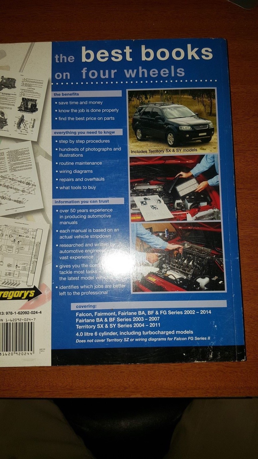 Ford Falcon Fairlane BA BF FG Territory SX SY 2002-14 Gregorys Repair Manual  | eBay