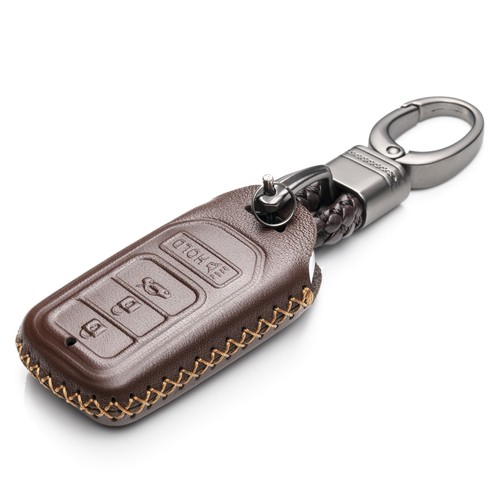 Vitodeco 4 Buttons Leather Keyless Smart Key Fob Case Cover Protector for Honda - Picture 7 of 17